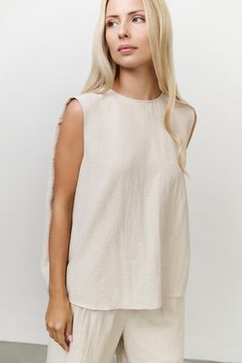 YaYa Geweven broek met wijde pijpen Bruin 01-301204-507