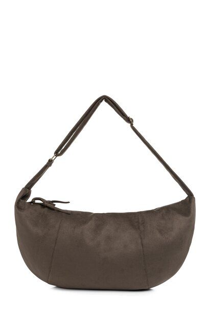 YaYa Suedine crossbody tas Bruin 03-009100-509
