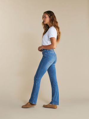 Red Button Babette mid stone used Grijs