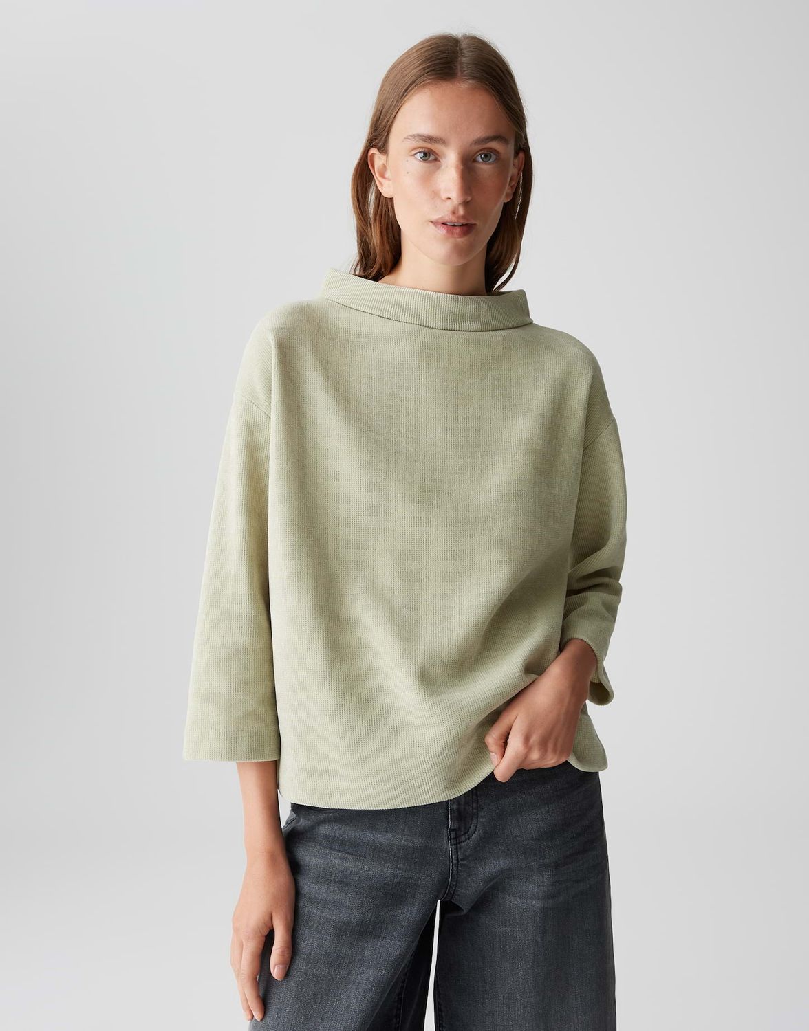 Opus Goheme groene sweater