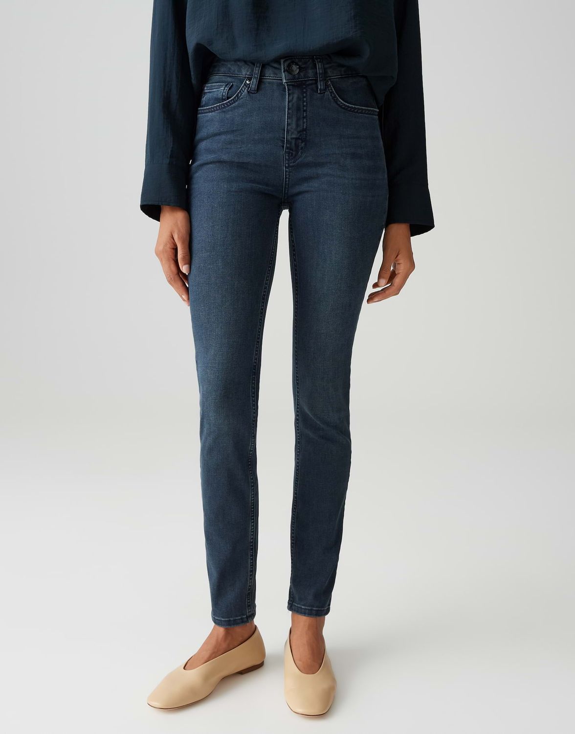 Opus Elma blauw zwarte jeans