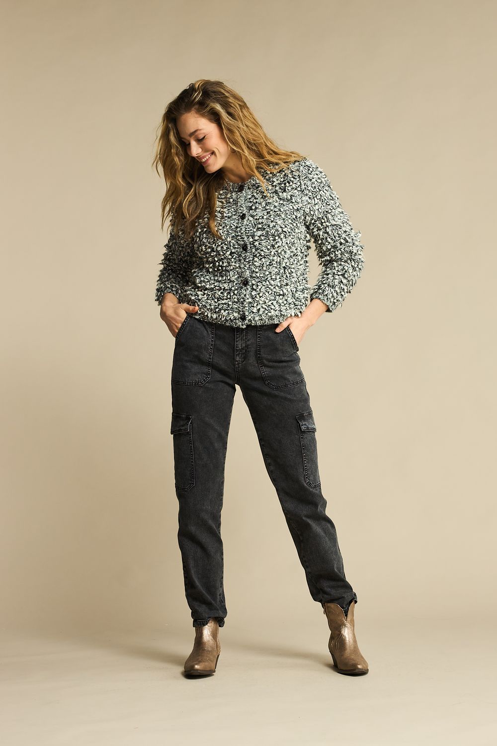 Red Button De Jana Cargo zwarte jeans