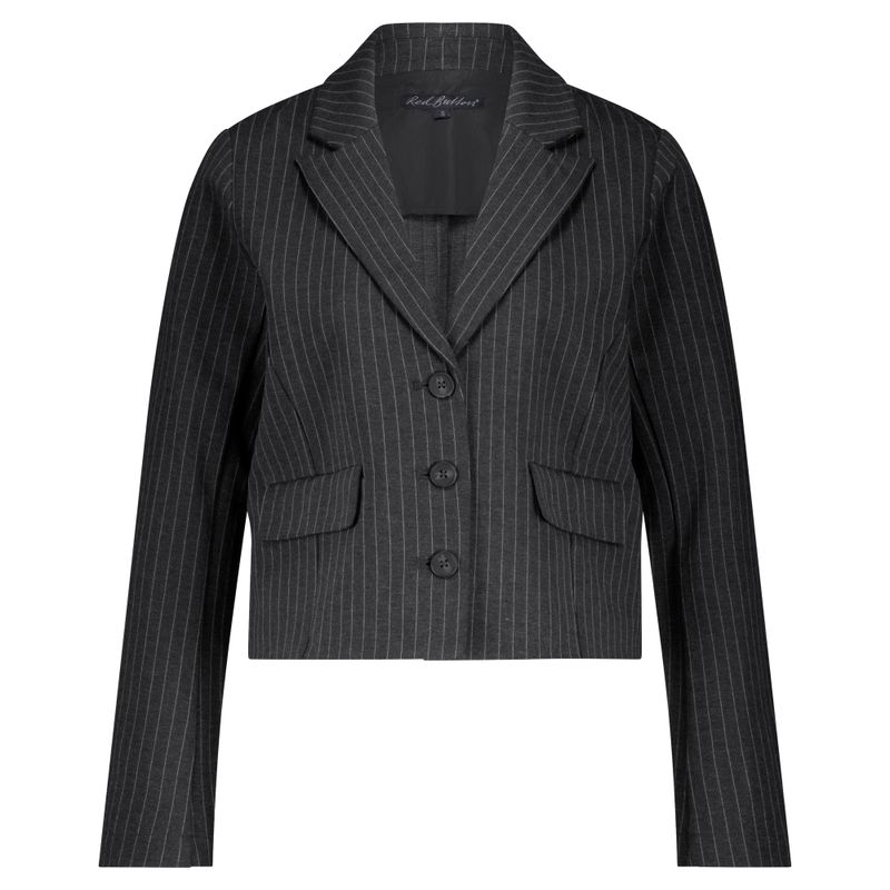 Red Button Korte blazer met een krijtstreep.
