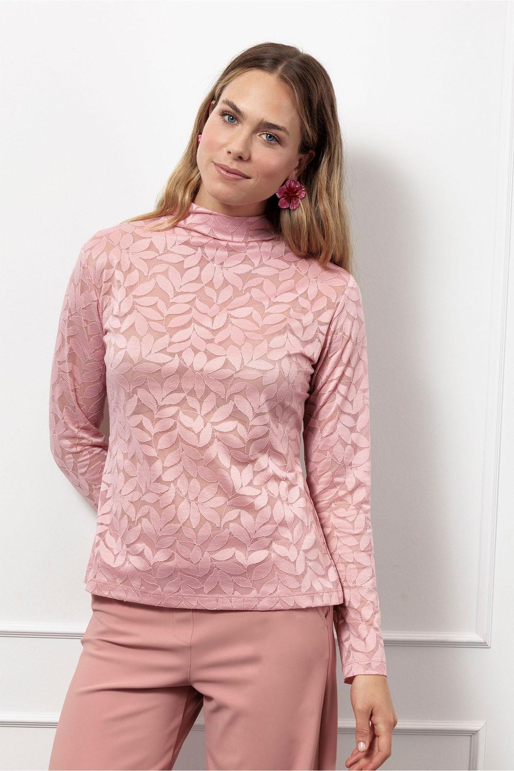 Studio Anneloes Reagan lace top Roze 13258