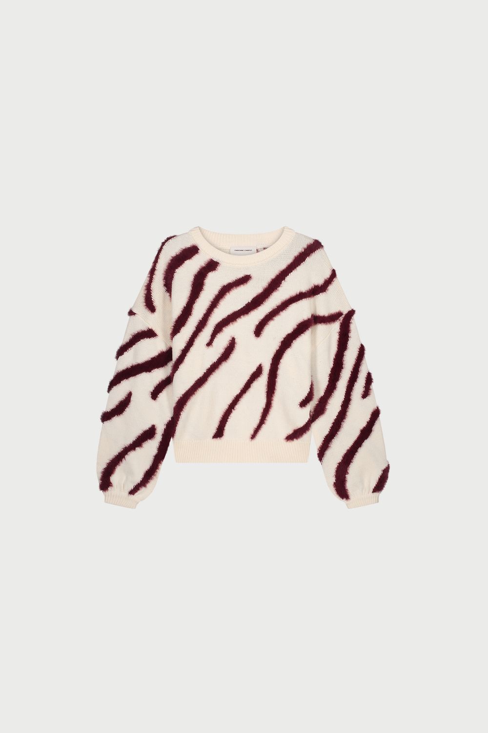Fabienne Chapot Zebra Pullover Ecru CLTPUL20AW25