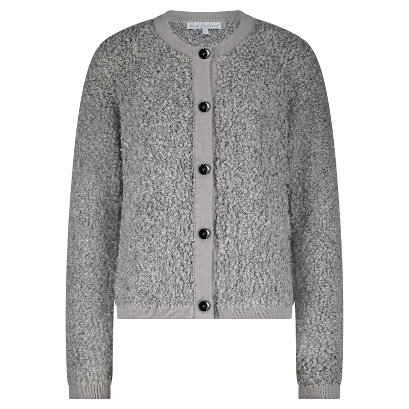 Red Button De Jacket Knit Boucle is een jas va Multi SRB4702