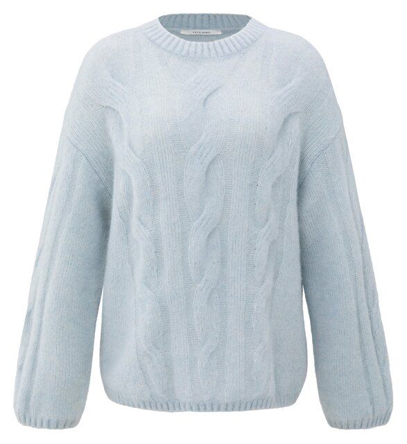 YaYa Kabeltrui met ronde hals Grijs 01-000520-510