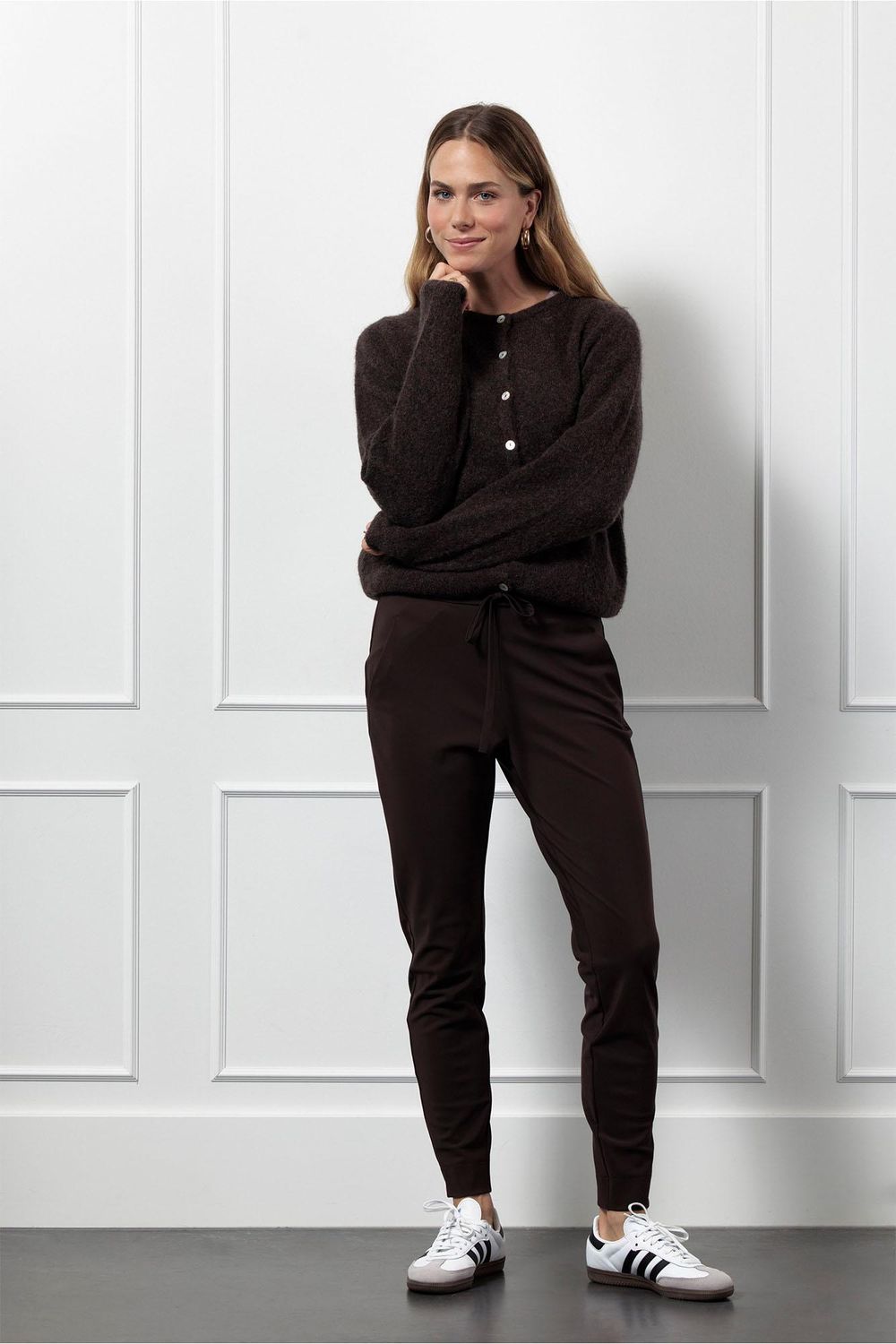 Studio Anneloes Downstairs bonded trousers Bruin 13278