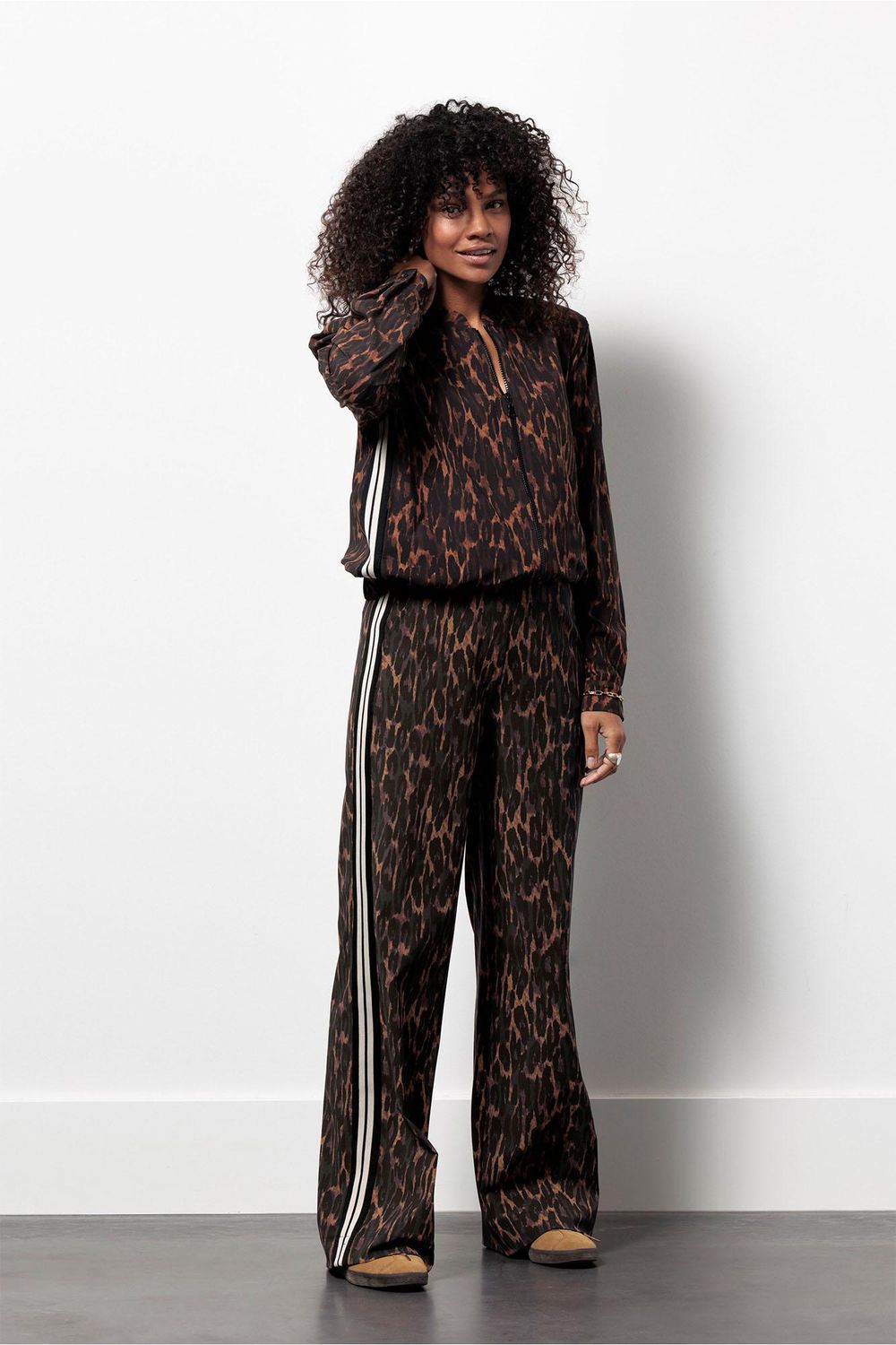 Studio Anneloes Trainer animal tape trousers Bruin 13252