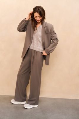 YAYA Blazer met elastische zoom Grijs