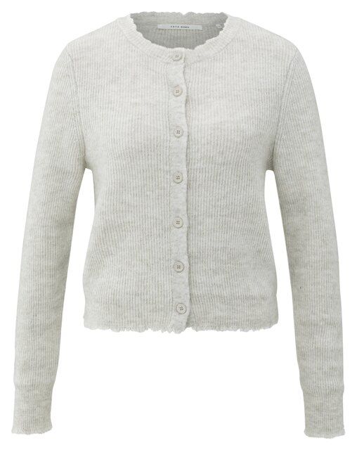 YaYa Vest met subtiele boorddetails Grijs 01-010137-510