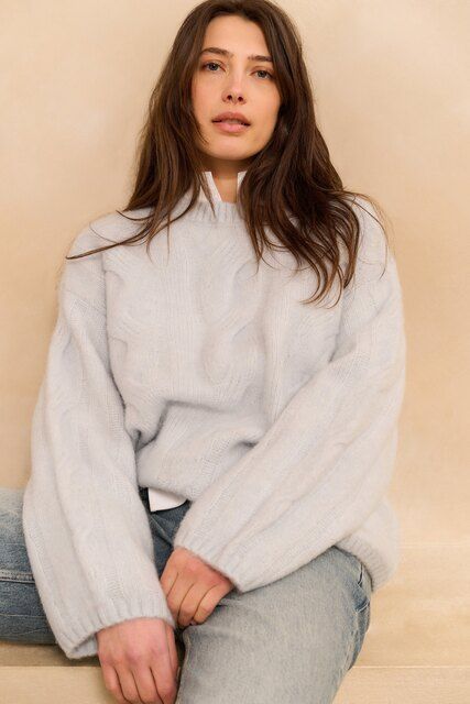 YaYa Blouse met hoge V-hals kraag Wit 01-201181-510