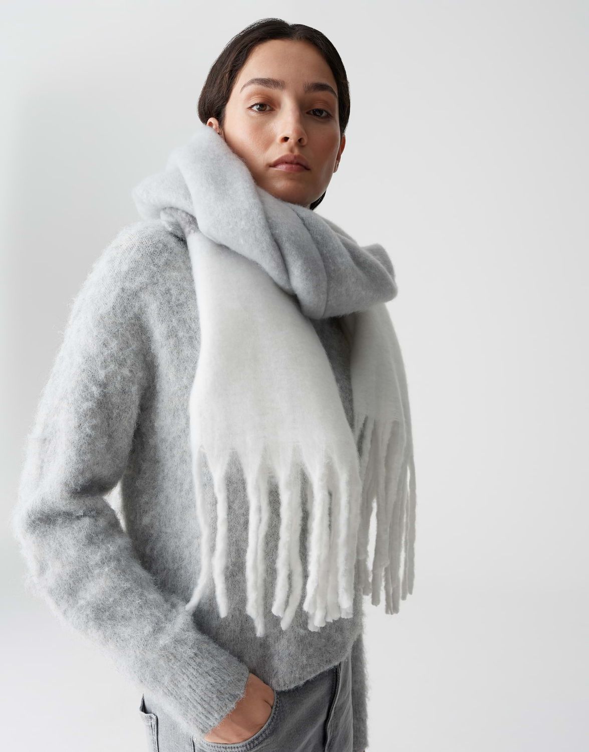 Opus Ascottie scarf Groen 10476312433385