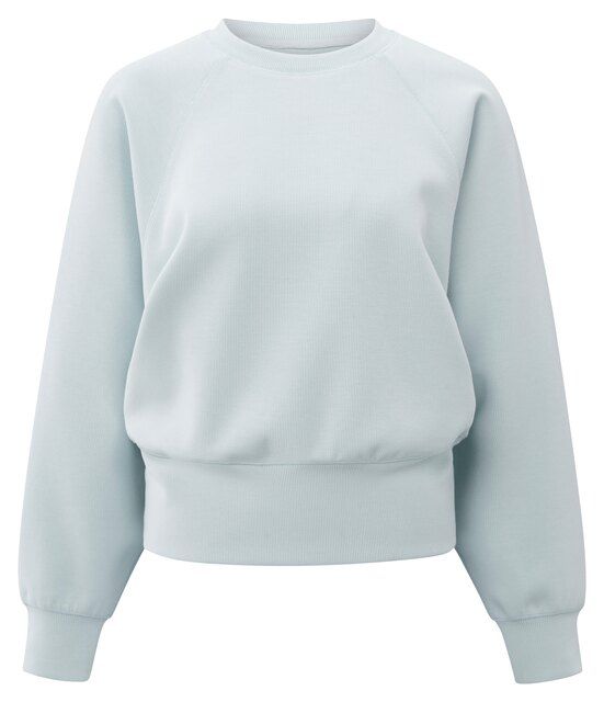 YaYa Fijngeribde raglan sweater Grijs 01-109099-510