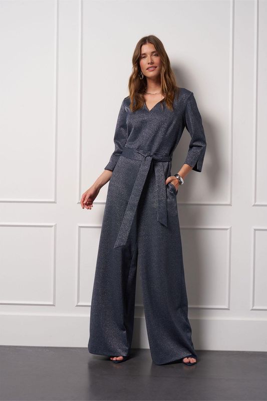 Studio Anneloes Odessi sparkle jumpsuit Grijs 13330