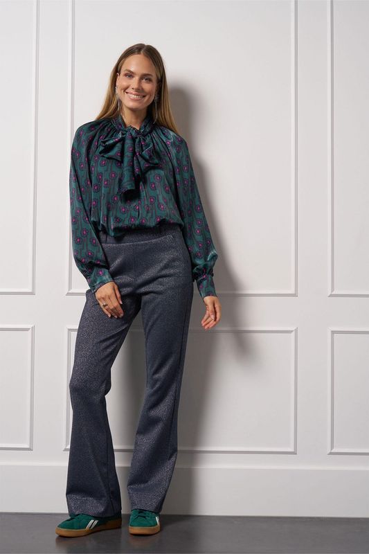 Studio Anneloes Flair sparkle trousers Grijs 13329