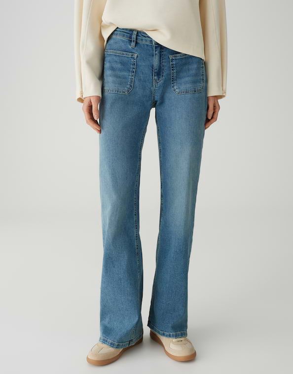 Opus Elma Retro Jeans Blauw