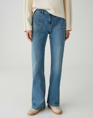 Opus Elma Retro Jeans Blauw