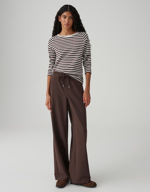 Opus Sorka Shirt Lange Mouwen Bruin