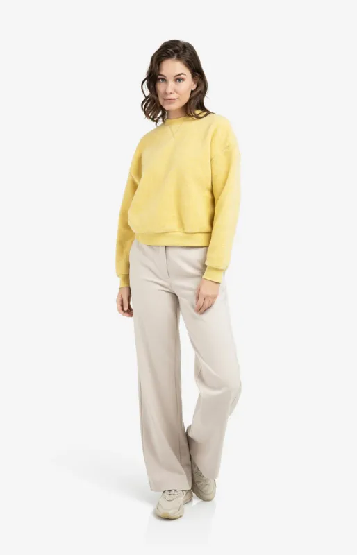 YAYA Teddy sweater Groen