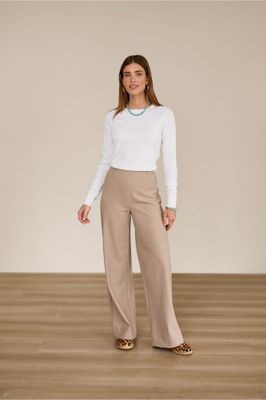 Studio Anneloes Lexie Bonded Trousers Beige