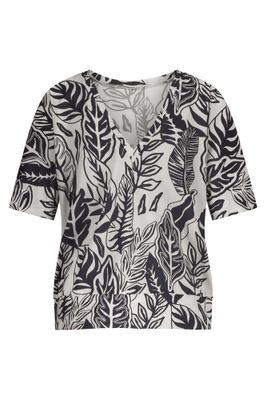 Studio Anneloes Mechi 2 Way Leaves Top Ecru