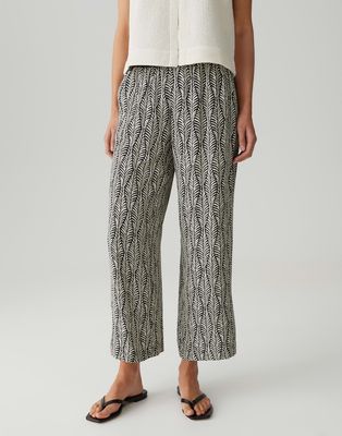 Opus Pants Malotta leaf Ecru