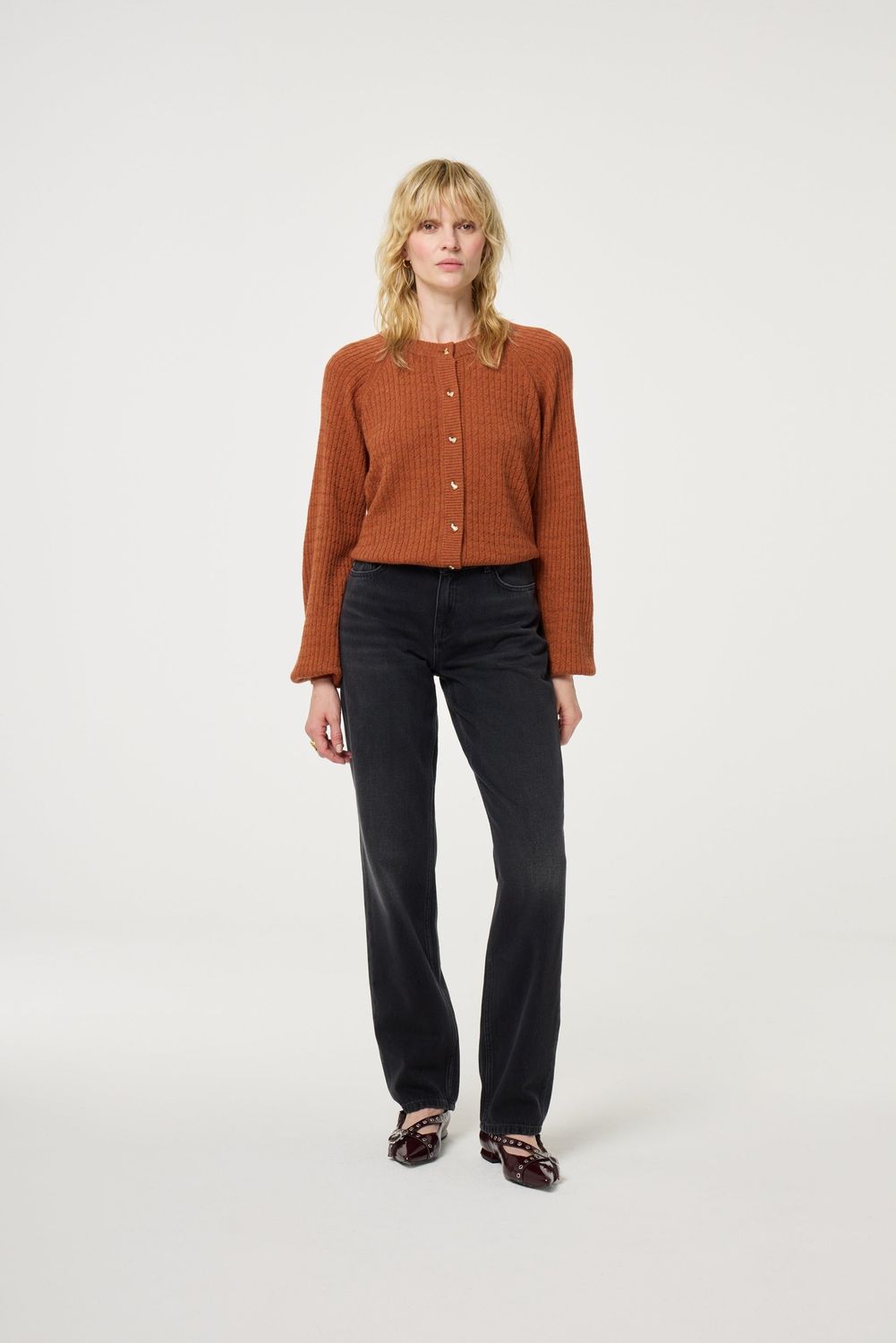 Fabienne Chapot Charlotta Cardigan Bruin