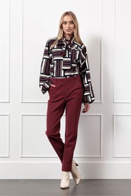 Studio Anneloes Anne Bonded Trousers Rood