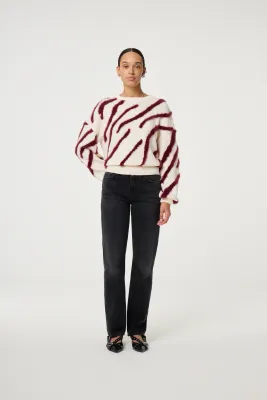 Fabienne Chapot Zebra Pullover Ecru