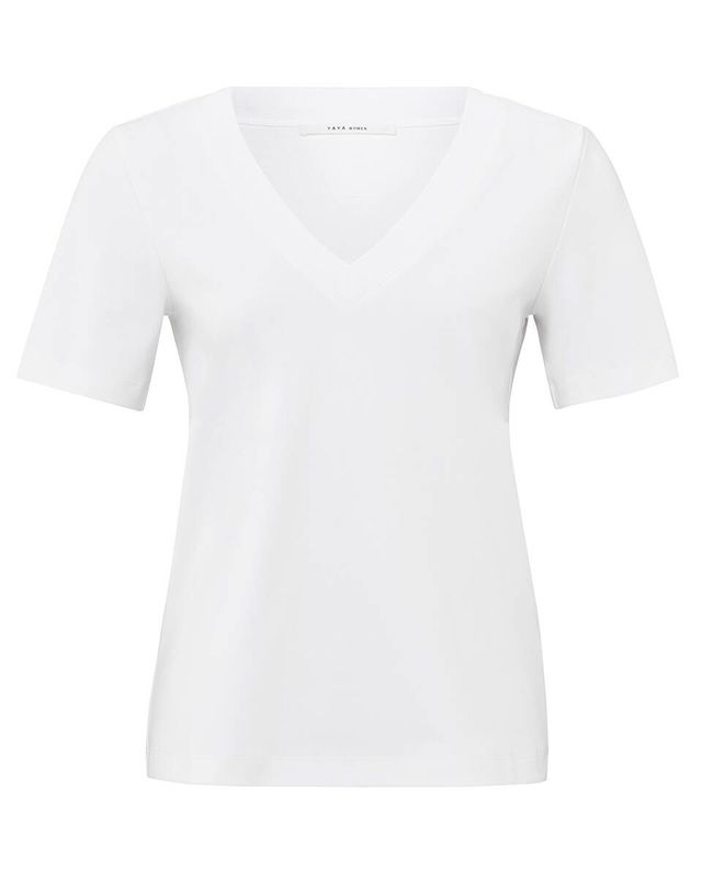 YAYA T-Shirt  V-neck Wit