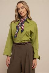 Studio Anneloes Erina poplin blouse Groen