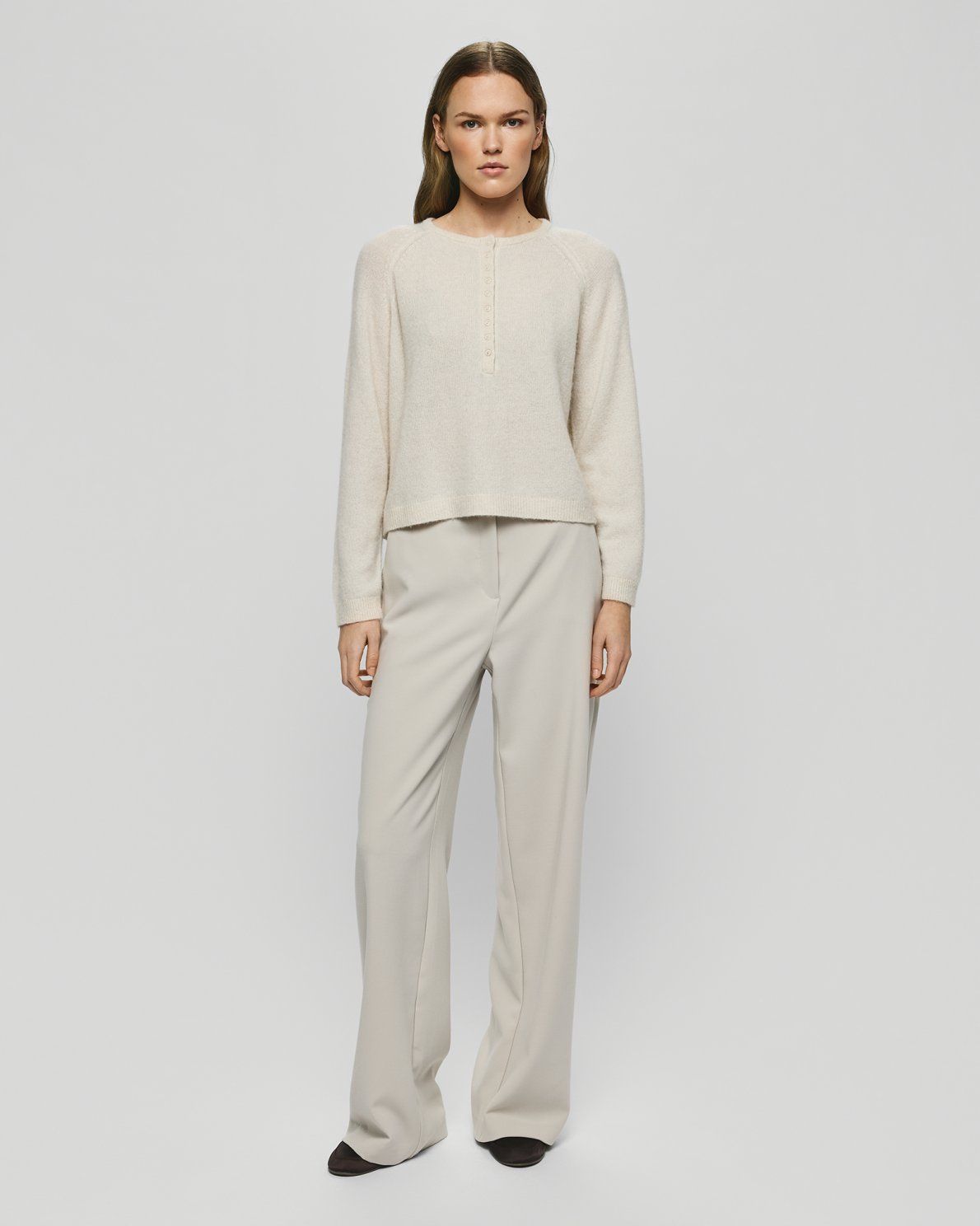 MSCH Copenhagen Macy Michelle Wide Pants LONG Ecru