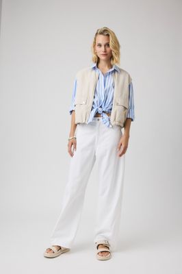 Covered Bodywarmer Becky Ecru