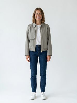 Covered Jacket Berry Groen