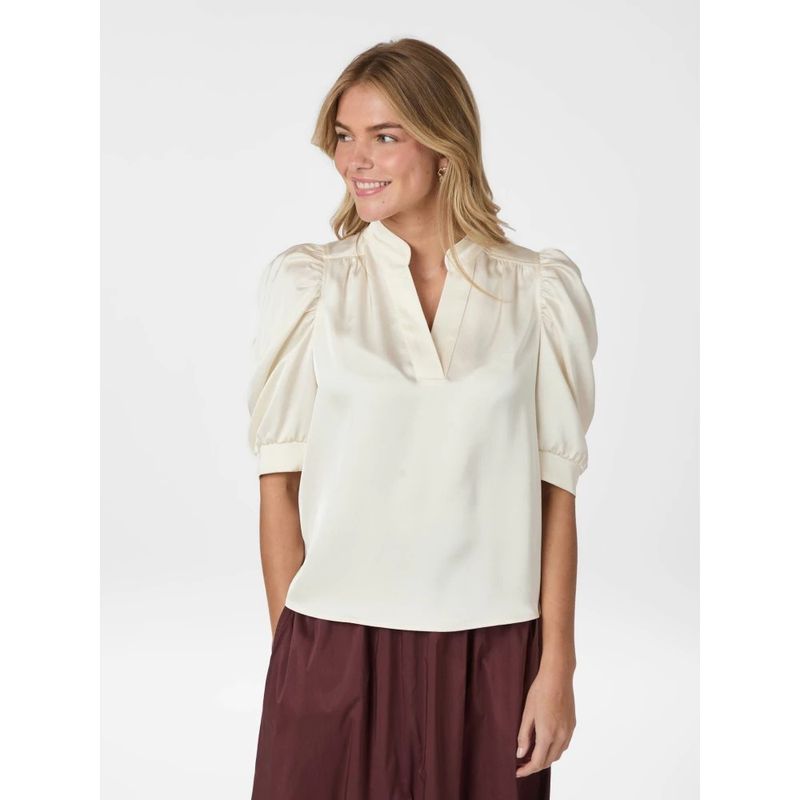 Neo Noir Roella Heavy Sateen Blouse Wit