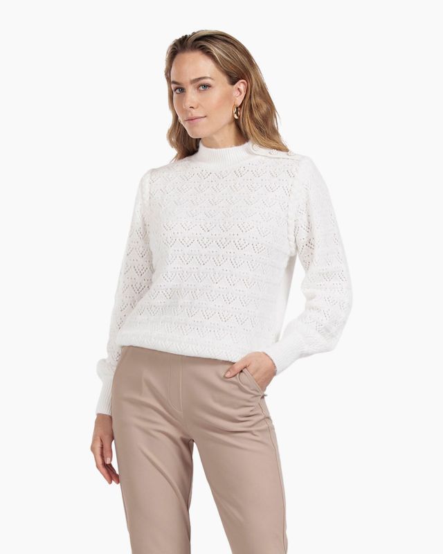 Studio Anneloes Abby pearl pullover Wit