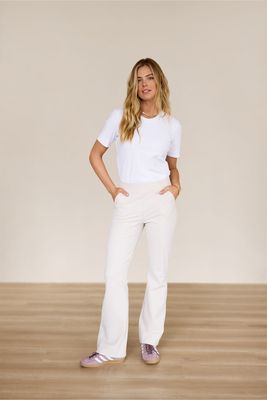 Studio Anneloes Flair bonded trousers Beige