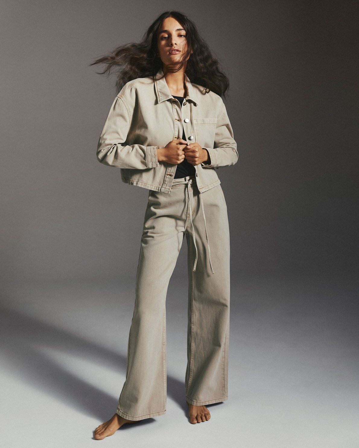 MSCH Copenhagen Denim Jacket Beige