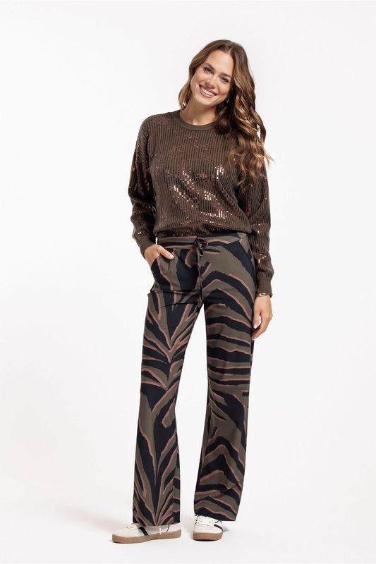 Studio Anneloes Shelby sequins pullover Groen