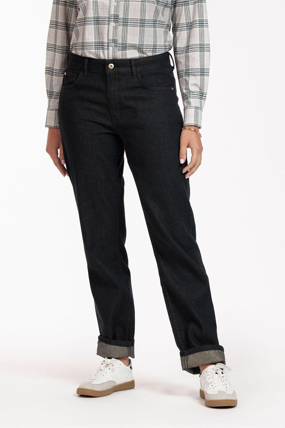 Studio Anneloes Ava gold trousers Zwart