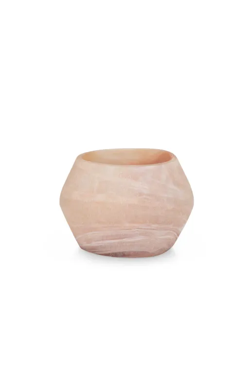 YAYA Kleine glazen waxinelichthouder Roze