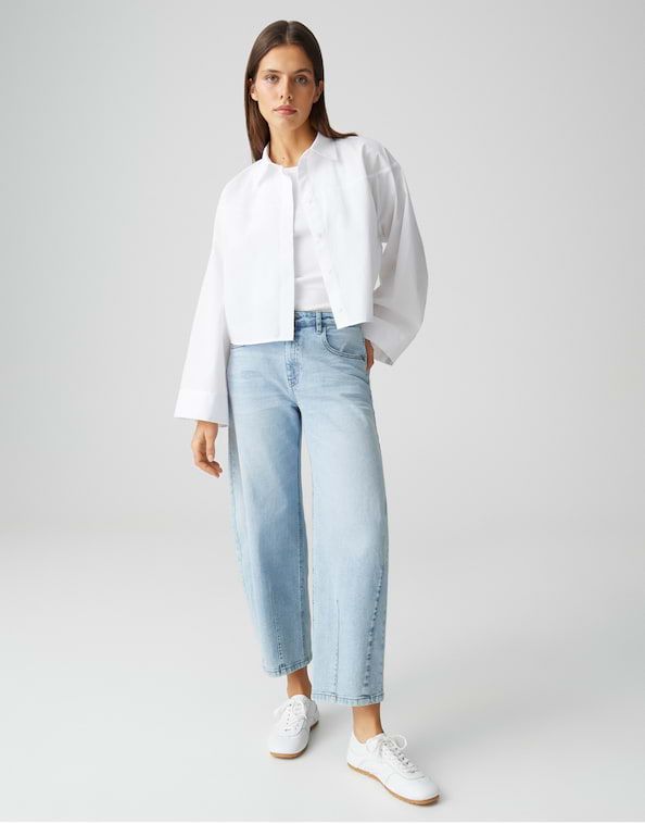 Opus Lissie bold barrel jeans light air blue