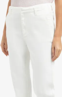 YAYA Chinojeans met paspelzakken Wit