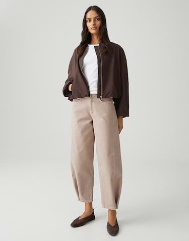 Opus Lolah vision barrel jeans Bruin