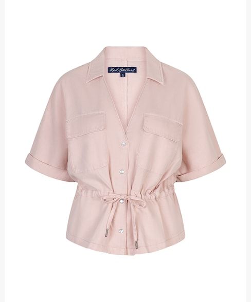 Red Button Drew Drawstring Co/Linen Grijs SRB4909