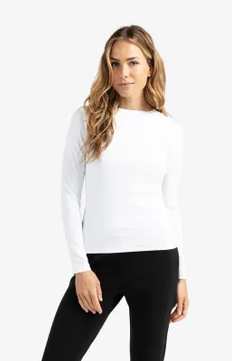 YAYA T-shirt met lange mouwen van stevige kwaliteit Wit