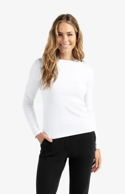 YAYA T-shirt met lange mouwen van stevige kwaliteit Wit