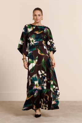 Studio Anneloes Tamara satin flower dress Multi