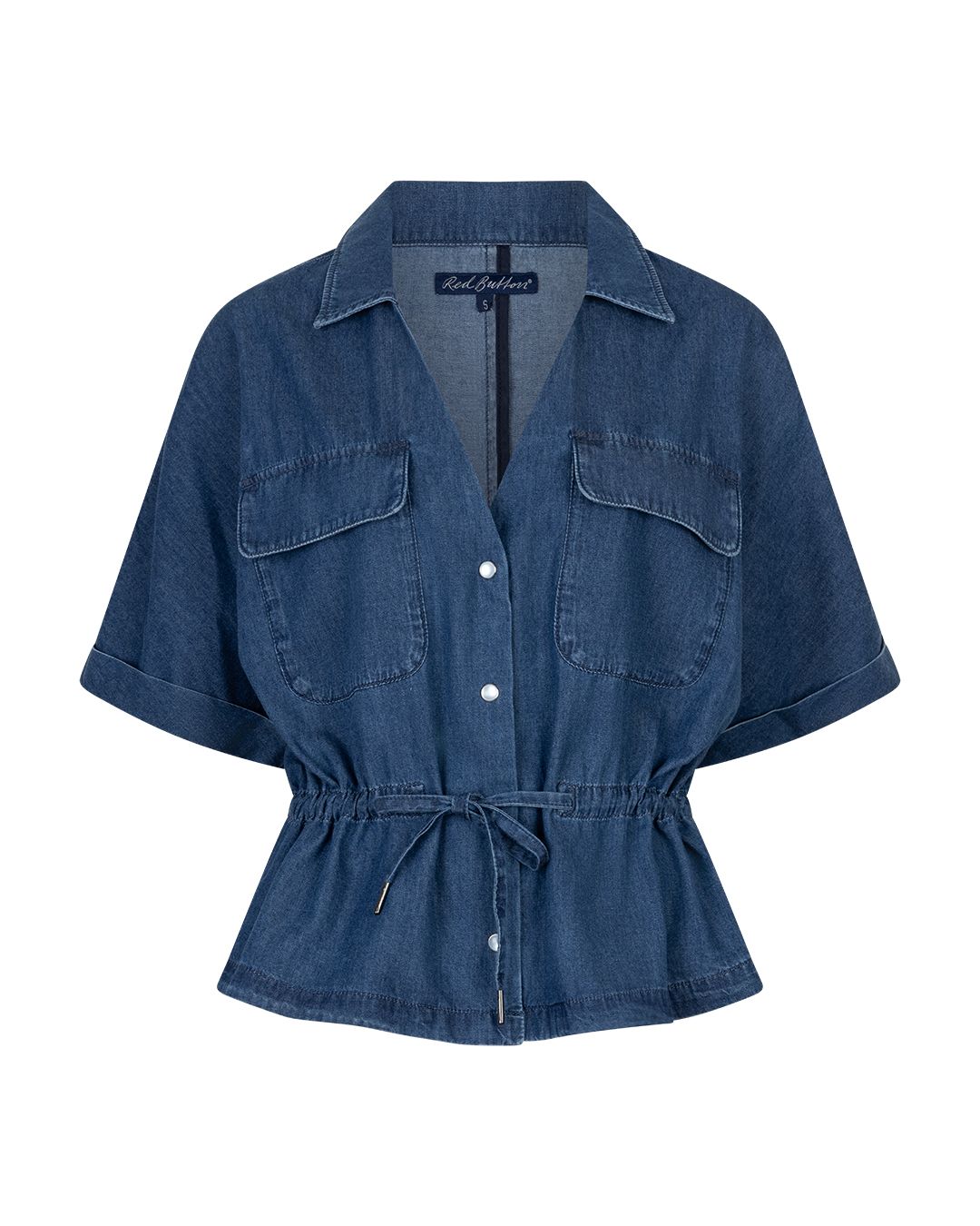 Red Button Drew Drawstring Denim Jeans SRB4963